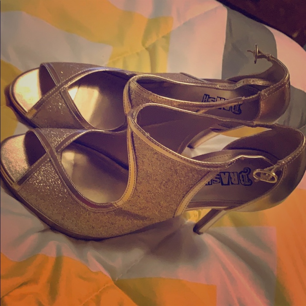 Gold heels
